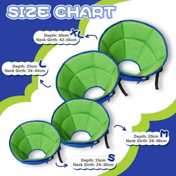 Kuoser Soft Dog Cone Collar After Surgery Adjustable Dog Recovery Size Large - Picture 3 of 14